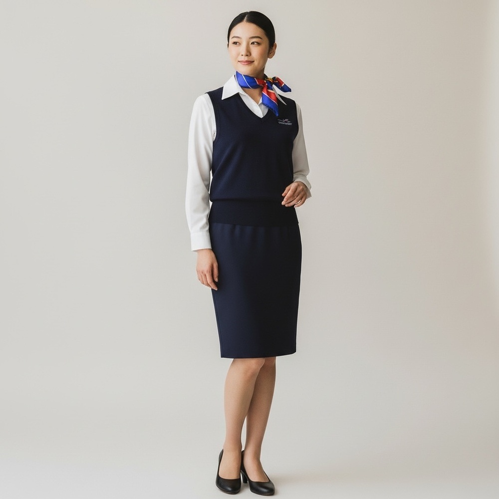 Southwest Airlines Employee Lands' End V-neck sweater vest embroidered logo. - Picture 3 of 10